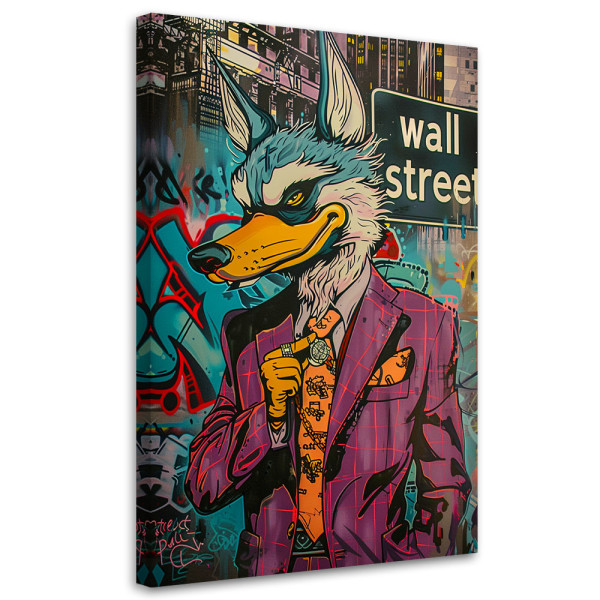 Feeby Obraz na płótnie, Wilk z wall street AI 40x60 317947