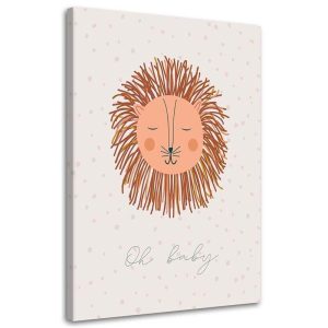 Feeby Obraz na płótnie Zaczarowany lew 80×120 406086 Feeby Obraz na płótnie Zaczarowany lew 80×120 406086