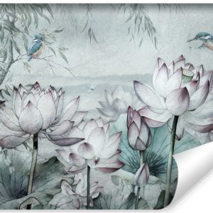 Fototapeta Kwiaty Lotosu Vintage 90x60cm 324045 Fototapeta Kwiaty Lotosu Vintage 90x60cm 324045