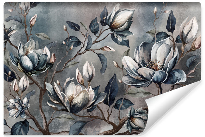 Fototapeta Kwiaty Magnolii Na Betonie 90x60cm 311105
