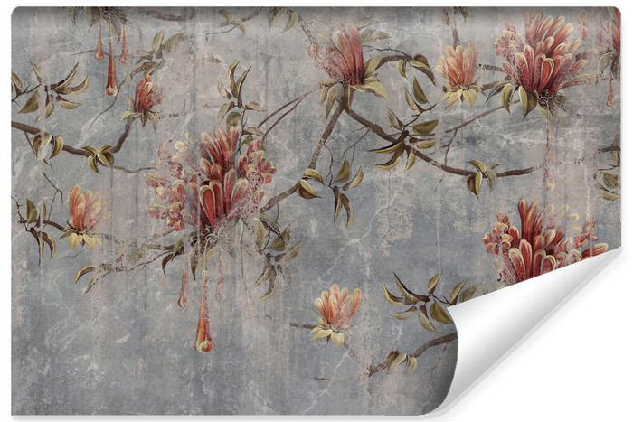 Fototapeta Kwiaty Na Betonie 400x280cm 309454