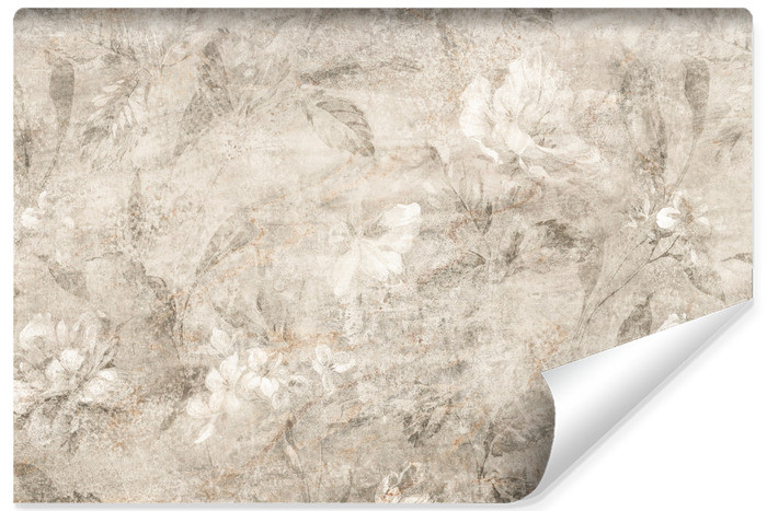 Fototapeta Kwiaty Na Betonie Vintage 460x300cm 322661