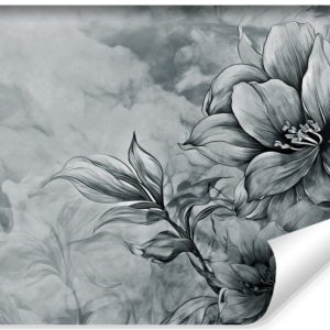 Fototapeta Kwiaty na betonowym tle 270x180cm 245943 Fototapeta Kwiaty na betonowym tle 270x180cm 245943