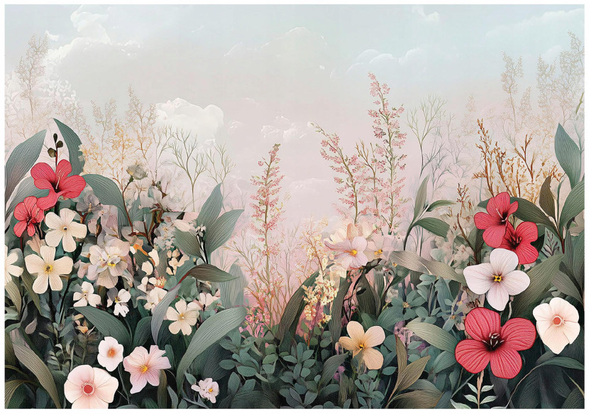 Fototapeta kwiaty polne maki natura na ścianę sypialnia salon 400x280 711960