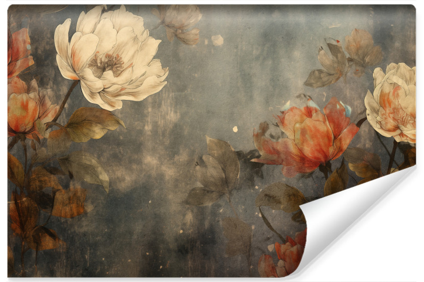 Fototapeta Kwiaty W Stylu Retro 90x60cm 212942