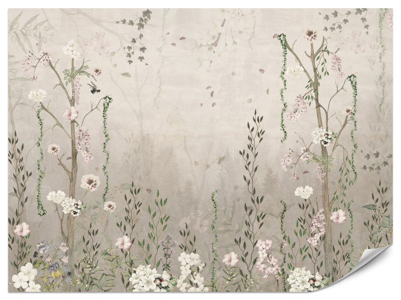 Fototapeta Kwiaty w stylu vintage 200x140cm 983441