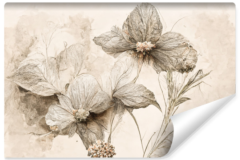 Fototapeta Kwiaty W Stylu Vintage Abstrakcja 208x146cm 321801