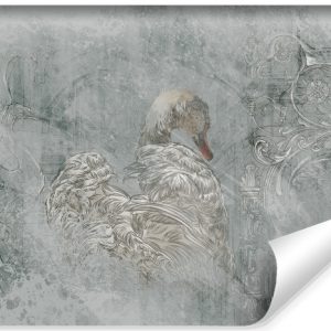 Fototapeta Łabędź W Stylu Retro 416x290cm 321674 Fototapeta Łabędź W Stylu Retro 416x290cm 321674