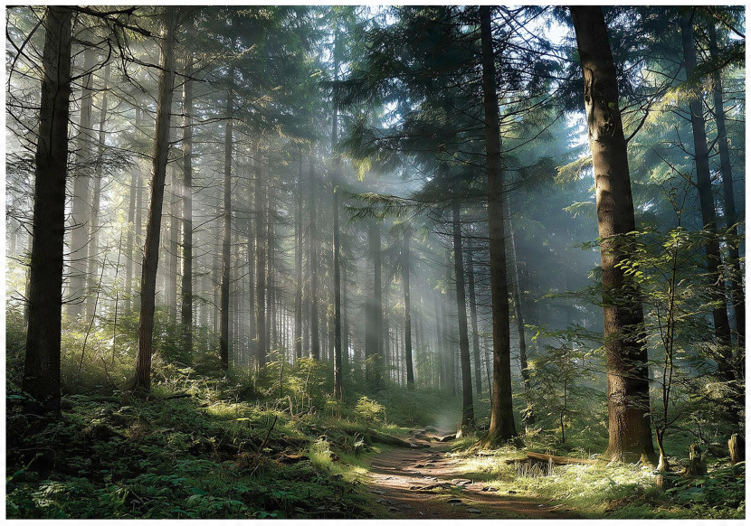 Fototapeta Las 3D Drzewa Natura Krajobraz Na Ścianę Sypialnia Salon 350X250 717720