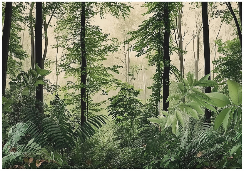 Fototapeta Las Drzewa Natura Sypialnia Salon Tapeta Flizelina 350X250 653538