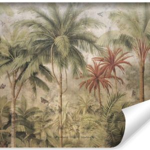 Fototapeta Las Tropikalny W Stylu Vintage 180x120cm 160840 Fototapeta Las Tropikalny W Stylu Vintage 180x120cm 160840