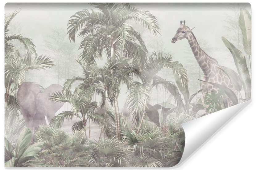 Fototapeta Las TROPIKALNY We Mgle Mural 315x210cm 168370