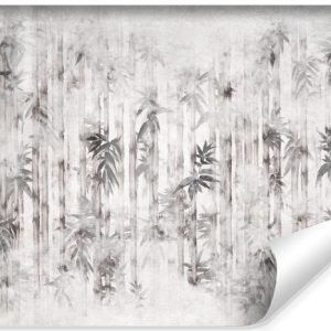 Fototapeta Liście Bambusa Na Betonie 312x219cm 316295 Fototapeta Liście Bambusa Na Betonie 312x219cm 316295
