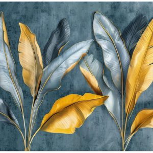Fototapeta Liście Bananowca Złoty Sypialnia Salon Tapeta Flizelina 250X175 619814 Fototapeta Liście Bananowca Złoty Sypialnia Salon Tapeta Flizelina 250X175 619814