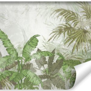 Fototapeta Liście Bananowe Na Betonie 450x300cm 322072 Fototapeta Liście Bananowe Na Betonie 450x300cm 322072