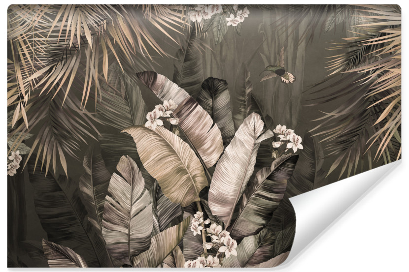 Fototapeta Liście Bananowe W Stylu Vintage 300x210cm 320272