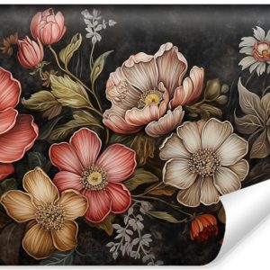 Fototapeta Liście i Kwiaty W Stylu Vintage 520x318cm 245409