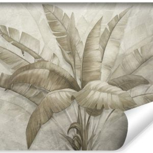Fototapeta Liście Tropikalne Na Betonie 90x60cm 311086 Fototapeta Liście Tropikalne Na Betonie 90x60cm 311086
