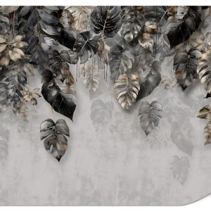Fototapeta Liście Tropikalne Na Betonowym Tle 450x315cm 984754 Fototapeta Liście Tropikalne Na Betonowym Tle 450x315cm 984754