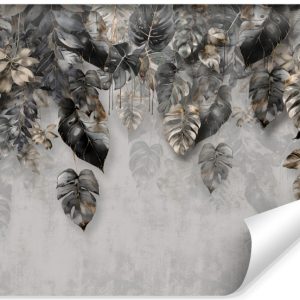 Fototapeta Liście Tropikalne Na Betonowym Tle 90x60cm 85376 Fototapeta Liście Tropikalne Na Betonowym Tle 90x60cm 85376