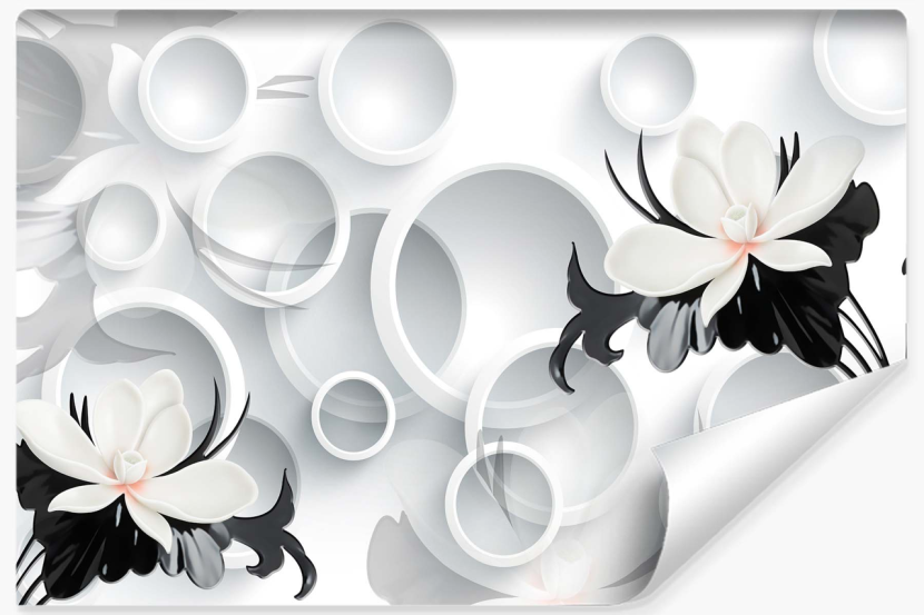 Fototapeta Ścienna ABSTRAKCYJNE Kwiaty 3D 300x210cm 268205
