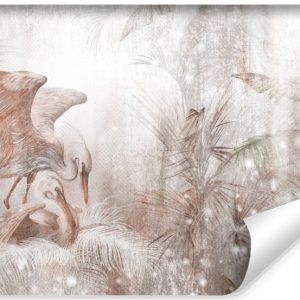 Fototapeta Ścienna Abstrakcyjne Ptaki Styl Retro 135x90cm 173059 Fototapeta Ścienna Abstrakcyjne Ptaki Styl Retro 135x90cm 173059