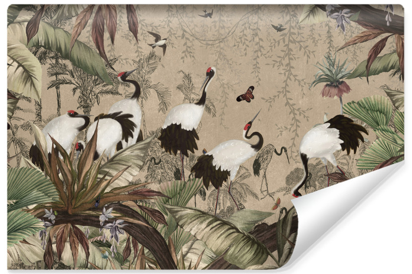 Fototapeta Ścienna Abstrakcyjne Żurawie Vintage 450x300cm 173714