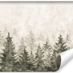 Fototapeta Ścienna Akwarelowy Las Na Betonie 416x254cm 311468