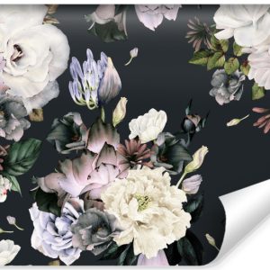 Fototapeta Ścienna Barwne Kwiaty W Stylu Retro 368x280cm 170672 Fototapeta Ścienna Barwne Kwiaty W Stylu Retro 368x280cm 170672