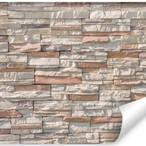 Fototapeta Ścienna Beżowy Kamień Łupek Efekt 3D 450x300cm 225201 Fototapeta Ścienna Beżowy Kamień Łupek Efekt 3D 450x300cm 225201