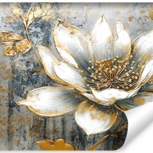 Fototapeta Ścienna Biały Abstrakcyjny Kwiat 90x60cm 167171