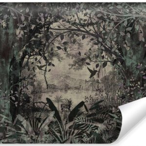Fototapeta Ścienna DŻUNGLA w Stylu Vintage 300x210cm 253336 Fototapeta Ścienna DŻUNGLA w Stylu Vintage 300x210cm 253336