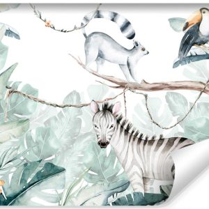 Fototapeta Ścienna DŻUNGLA Zebra Liście 90x60cm 269440 Fototapeta Ścienna DŻUNGLA Zebra Liście 90x60cm 269440