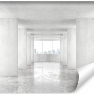 Fototapeta Ścienna Jasny Betonowy Tunel Efekt 3D 416x290cm 227315
