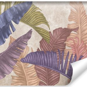 Fototapeta Ścienna Kolorowe Liście Bananowe 460x300cm 166629 Fototapeta Ścienna Kolorowe Liście Bananowe 460x300cm 166629
