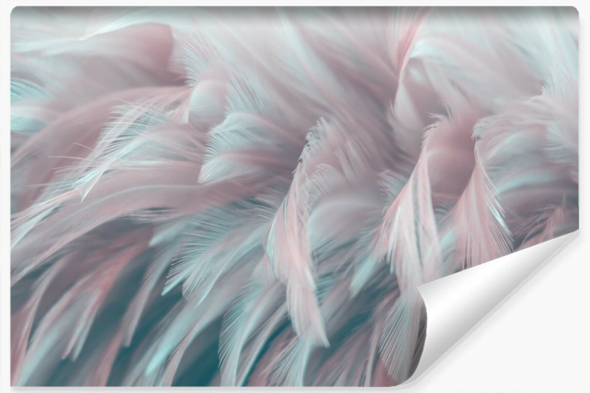 Fototapeta Ścienna Kolorowe PIÓRA 3D 300x210cm 294461