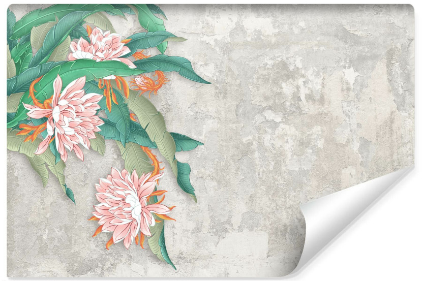 Fototapeta Ścienna KWIATY Beton Abstrakcja 405x270cm 225363