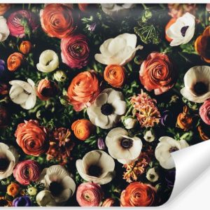 Fototapeta Ścienna KWIATY Styl Vintage 3D 416x254cm 258050