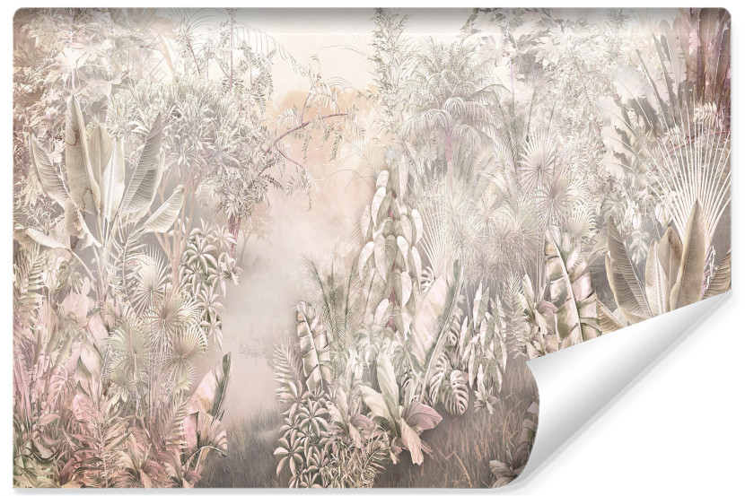 Fototapeta Ścienna LIŚCIE Kwiaty Vintage 450x300cm 240896