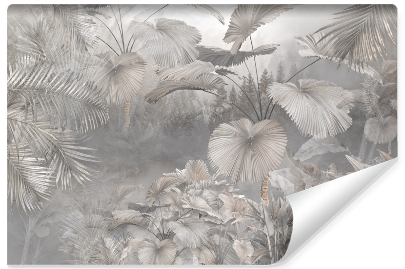 Fototapeta Ścienna Liście Na Tle Lasu 300x210cm 218163