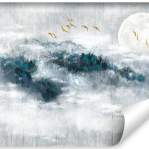 Fototapeta Ścienna Mglisty KRAJOBRAZ Las 104×70.5cm 167505