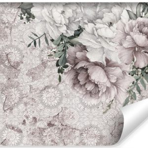 Fototapeta Ścienna PIWONIE Ornamenty 3D 368x280cm 262914 Fototapeta Ścienna PIWONIE Ornamenty 3D 368x280cm 262914