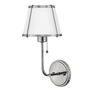 Kinkiet srebrny CLARKE 1xE27x40W wym:40×18,4×22,2cm IP20 Hinkley 835235