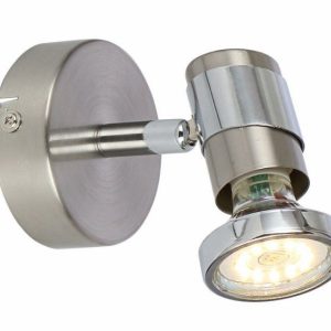 Kinkiet srebrny Emina 2 1xGU10x50W wym:12x8x8cm IP20 Reality 826758 Kinkiet srebrny Emina 2 1xGU10x50W wym:12x8x8cm IP20 Reality 826758
