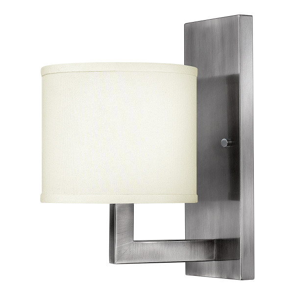 Kinkiet srebrny Hampton 1xE27x60W wym:30,5x17,1x22,9cm IP20 Hinkley 835314