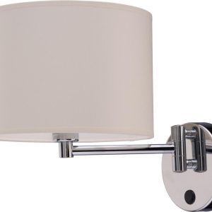 Kinkiet srebrny HOTEL 1xE14x60W wym:26x20x23cm IP20 Nowodvorski 230732