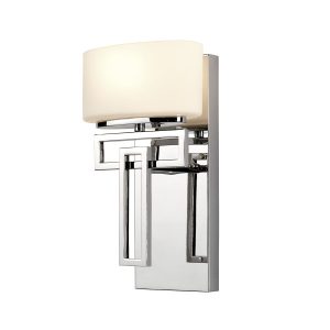 Kinkiet srebrny Lanza 1xG9x3W wym:30,5×18,4×12,7cm IP44 Hinkley 844150