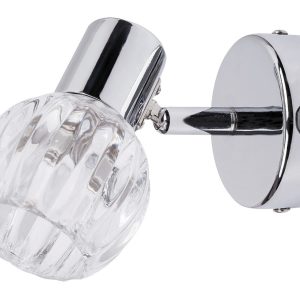 Kinkiet srebrny Lauren 1xE14x40W wym:12x8x16cm IP20 Rabalux 844622