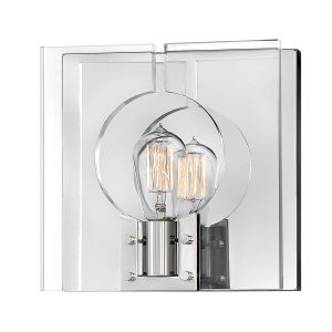 Kinkiet srebrny Ludlow 1xE27x60W wym:26,1x26x13,1cm IP20 Quintiesse 844297