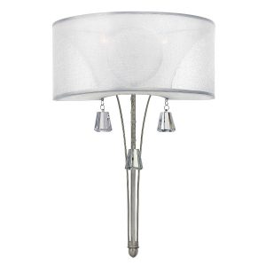 Kinkiet srebrny Mime 2xE14x60W wym:52,1×35,6×17,8cm IP20 Hinkley 829034